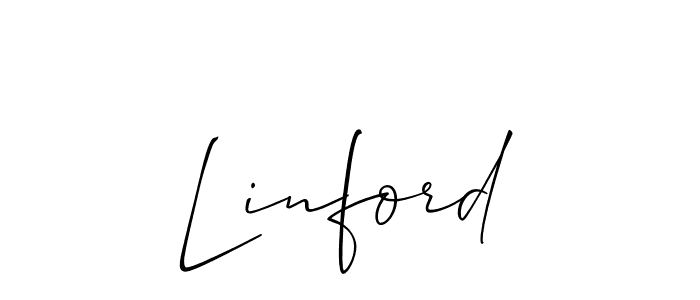 Also You can easily find your signature by using the search form. We will create Linford name handwritten signature images for you free of cost using Allison_Script sign style. Linford signature style 2 images and pictures png