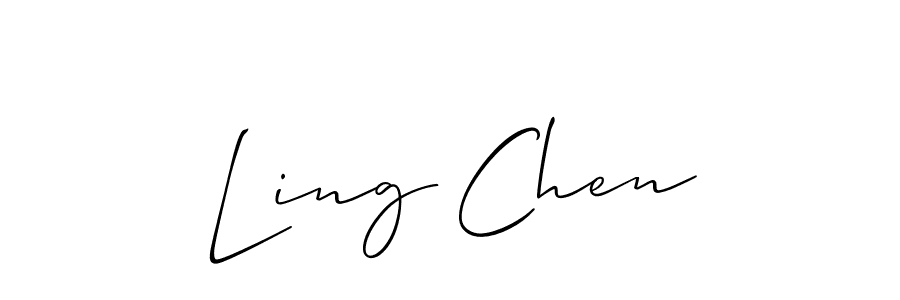 Make a beautiful signature design for name Ling Chen. Use this online signature maker to create a handwritten signature for free. Ling Chen signature style 2 images and pictures png