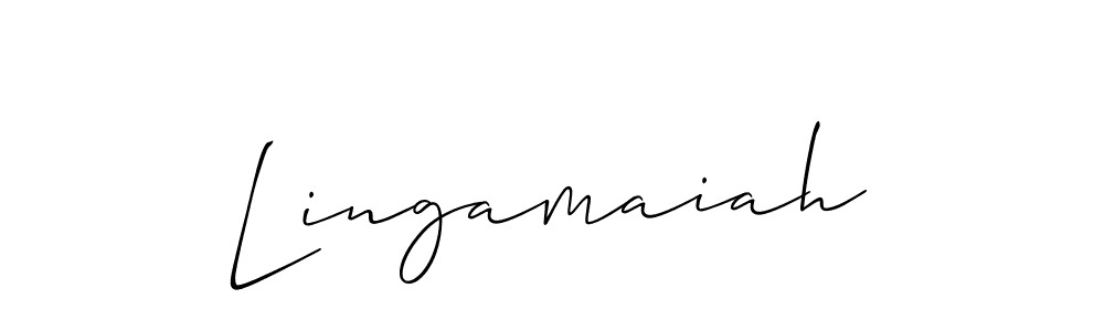 You should practise on your own different ways (Allison_Script) to write your name (Lingamaiah) in signature. don't let someone else do it for you. Lingamaiah signature style 2 images and pictures png