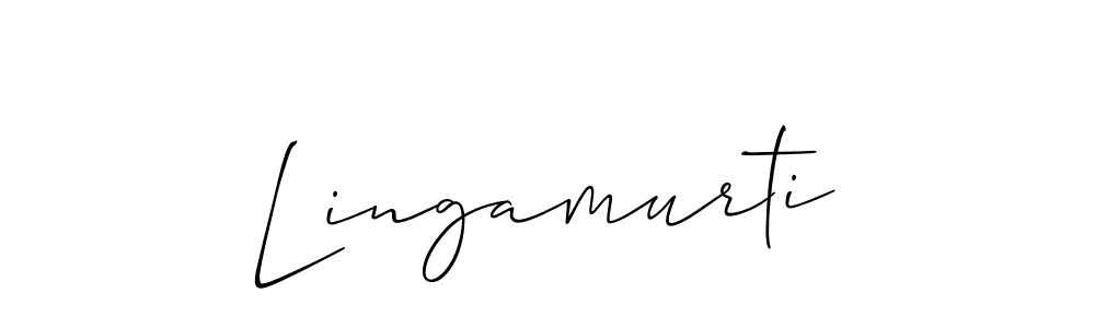 How to make Lingamurti signature? Allison_Script is a professional autograph style. Create handwritten signature for Lingamurti name. Lingamurti signature style 2 images and pictures png