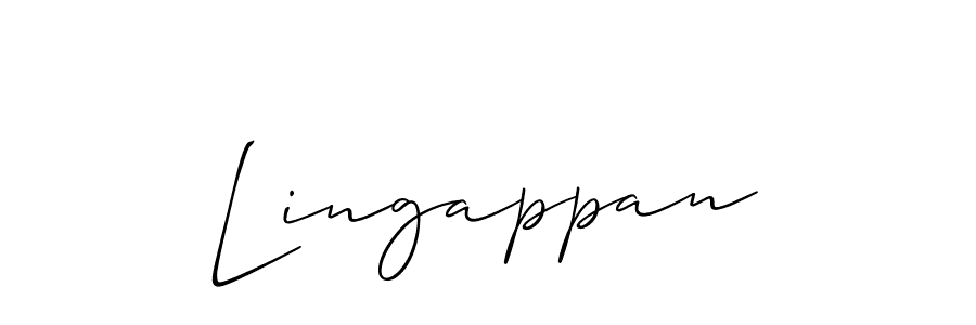 Best and Professional Signature Style for Lingappan. Allison_Script Best Signature Style Collection. Lingappan signature style 2 images and pictures png