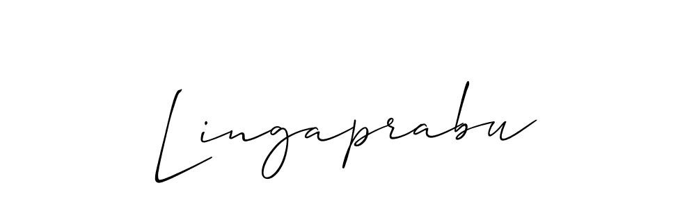 It looks lik you need a new signature style for name Lingaprabu. Design unique handwritten (Allison_Script) signature with our free signature maker in just a few clicks. Lingaprabu signature style 2 images and pictures png