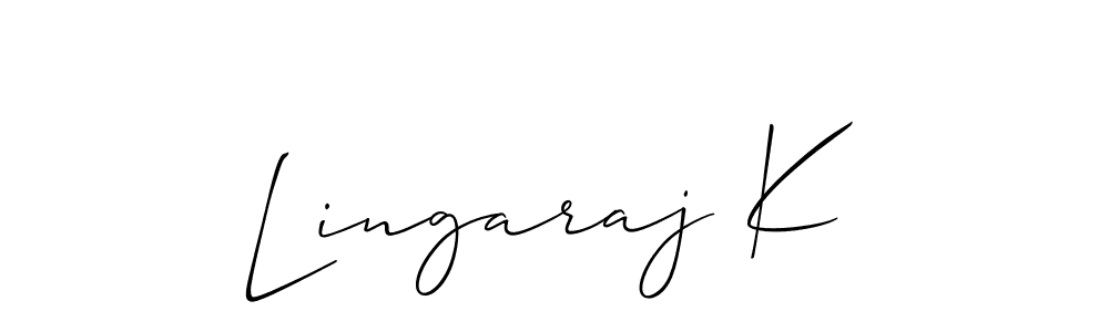 You can use this online signature creator to create a handwritten signature for the name Lingaraj K. This is the best online autograph maker. Lingaraj K signature style 2 images and pictures png