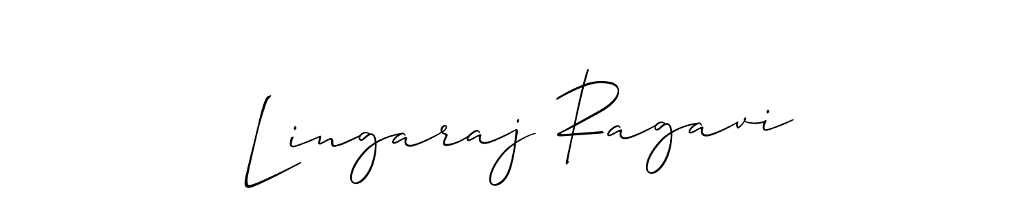 Design your own signature with our free online signature maker. With this signature software, you can create a handwritten (Allison_Script) signature for name Lingaraj Ragavi. Lingaraj Ragavi signature style 2 images and pictures png
