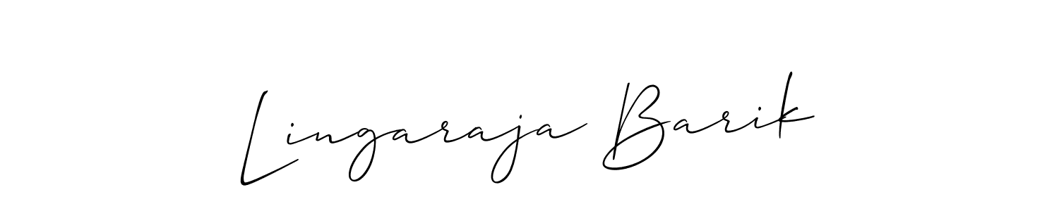 Also You can easily find your signature by using the search form. We will create Lingaraja Barik name handwritten signature images for you free of cost using Allison_Script sign style. Lingaraja Barik signature style 2 images and pictures png