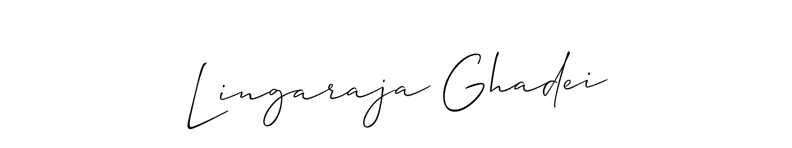 Make a short Lingaraja Ghadei signature style. Manage your documents anywhere anytime using Allison_Script. Create and add eSignatures, submit forms, share and send files easily. Lingaraja Ghadei signature style 2 images and pictures png