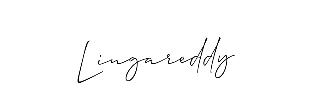 Design your own signature with our free online signature maker. With this signature software, you can create a handwritten (Allison_Script) signature for name Lingareddy. Lingareddy signature style 2 images and pictures png