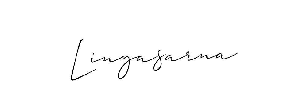 Lingasarna stylish signature style. Best Handwritten Sign (Allison_Script) for my name. Handwritten Signature Collection Ideas for my name Lingasarna. Lingasarna signature style 2 images and pictures png