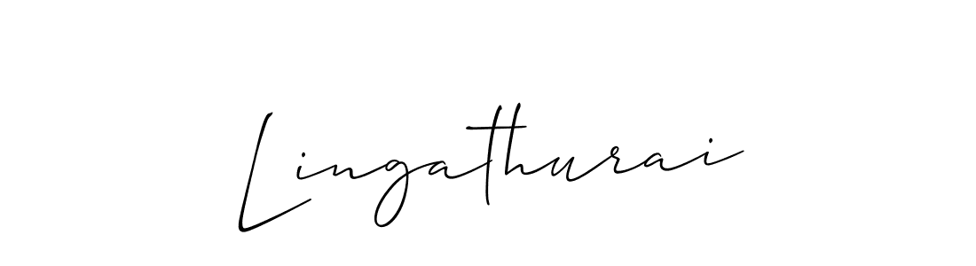 Use a signature maker to create a handwritten signature online. With this signature software, you can design (Allison_Script) your own signature for name Lingathurai. Lingathurai signature style 2 images and pictures png