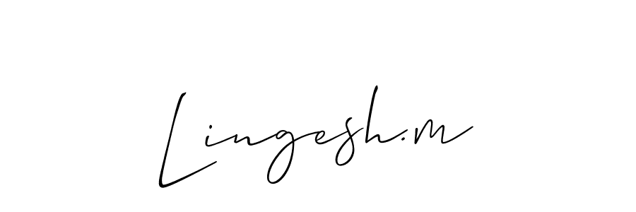 This is the best signature style for the Lingesh.m name. Also you like these signature font (Allison_Script). Mix name signature. Lingesh.m signature style 2 images and pictures png