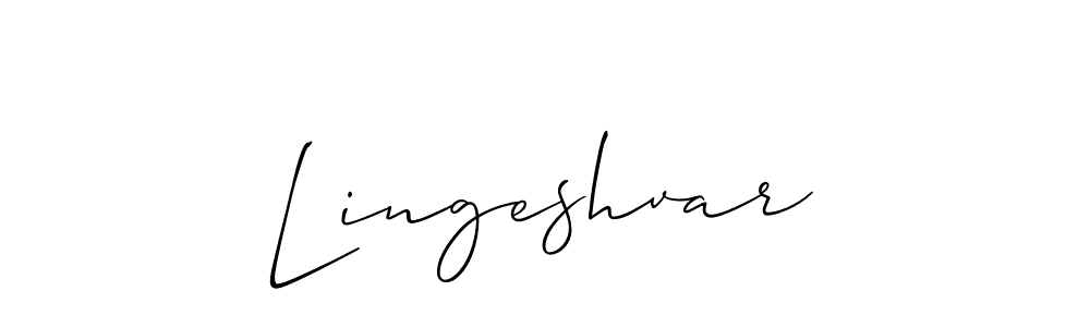 Create a beautiful signature design for name Lingeshvar. With this signature (Allison_Script) fonts, you can make a handwritten signature for free. Lingeshvar signature style 2 images and pictures png