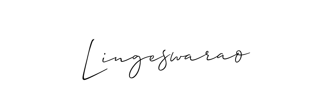 This is the best signature style for the Lingeswarao name. Also you like these signature font (Allison_Script). Mix name signature. Lingeswarao signature style 2 images and pictures png