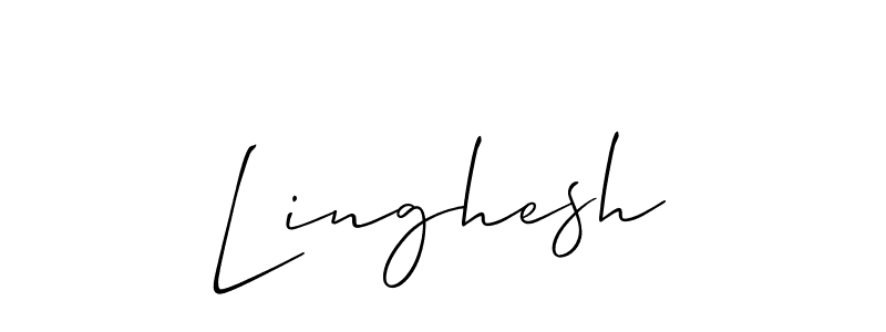 Once you've used our free online signature maker to create your best signature Allison_Script style, it's time to enjoy all of the benefits that Linghesh name signing documents. Linghesh signature style 2 images and pictures png