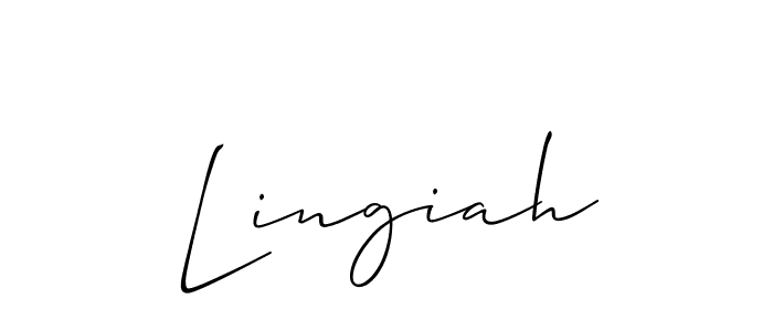 Make a short Lingiah signature style. Manage your documents anywhere anytime using Allison_Script. Create and add eSignatures, submit forms, share and send files easily. Lingiah signature style 2 images and pictures png
