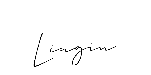 The best way (Allison_Script) to make a short signature is to pick only two or three words in your name. The name Lingin include a total of six letters. For converting this name. Lingin signature style 2 images and pictures png