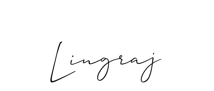 Make a beautiful signature design for name Lingraj. With this signature (Allison_Script) style, you can create a handwritten signature for free. Lingraj signature style 2 images and pictures png