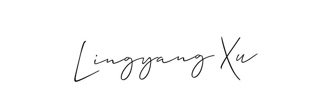 Best and Professional Signature Style for Lingyang Xu. Allison_Script Best Signature Style Collection. Lingyang Xu signature style 2 images and pictures png