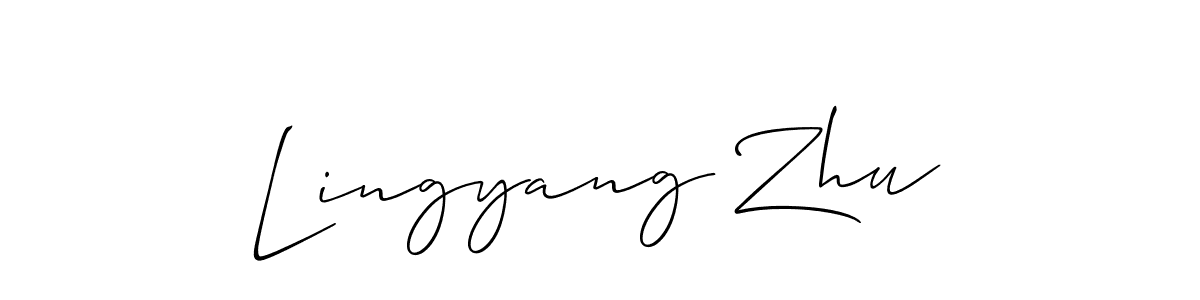 Make a beautiful signature design for name Lingyang Zhu. Use this online signature maker to create a handwritten signature for free. Lingyang Zhu signature style 2 images and pictures png