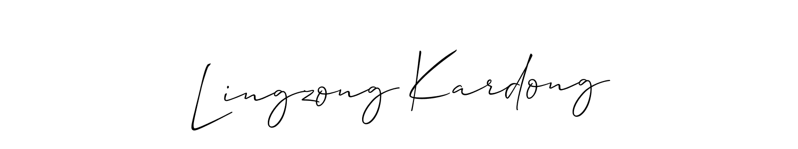 Best and Professional Signature Style for Lingzong Kardong. Allison_Script Best Signature Style Collection. Lingzong Kardong signature style 2 images and pictures png