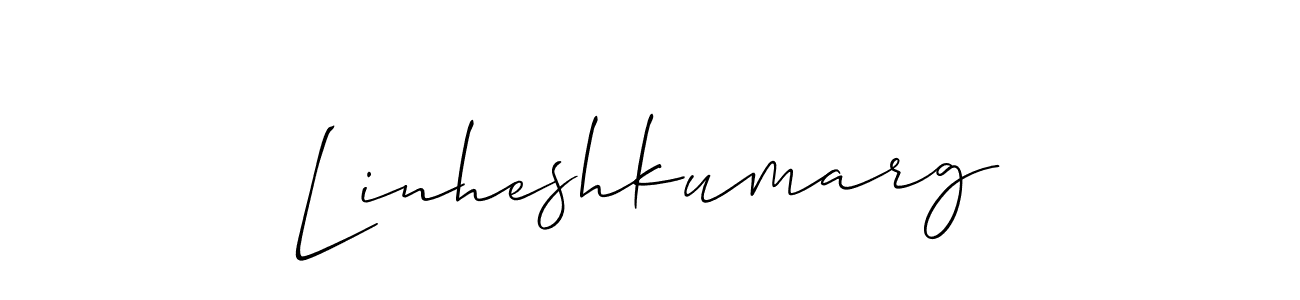 Make a beautiful signature design for name Linheshkumarg. Use this online signature maker to create a handwritten signature for free. Linheshkumarg signature style 2 images and pictures png