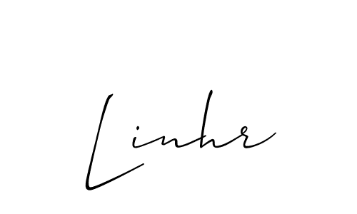 Also we have Linhr name is the best signature style. Create professional handwritten signature collection using Allison_Script autograph style. Linhr signature style 2 images and pictures png