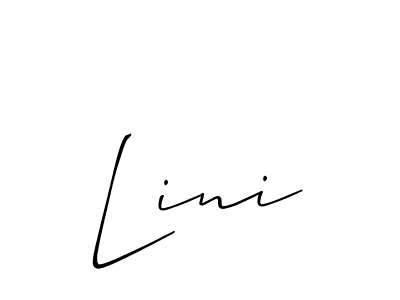 Also You can easily find your signature by using the search form. We will create Lini name handwritten signature images for you free of cost using Allison_Script sign style. Lini signature style 2 images and pictures png