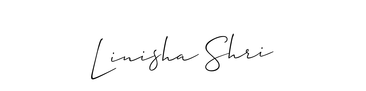 Best and Professional Signature Style for Linisha Shri. Allison_Script Best Signature Style Collection. Linisha Shri signature style 2 images and pictures png