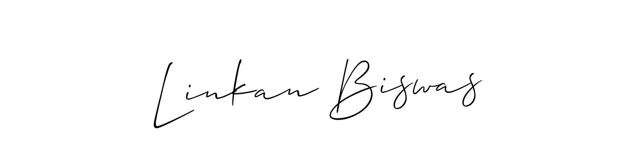 Also we have Linkan Biswas name is the best signature style. Create professional handwritten signature collection using Allison_Script autograph style. Linkan Biswas signature style 2 images and pictures png