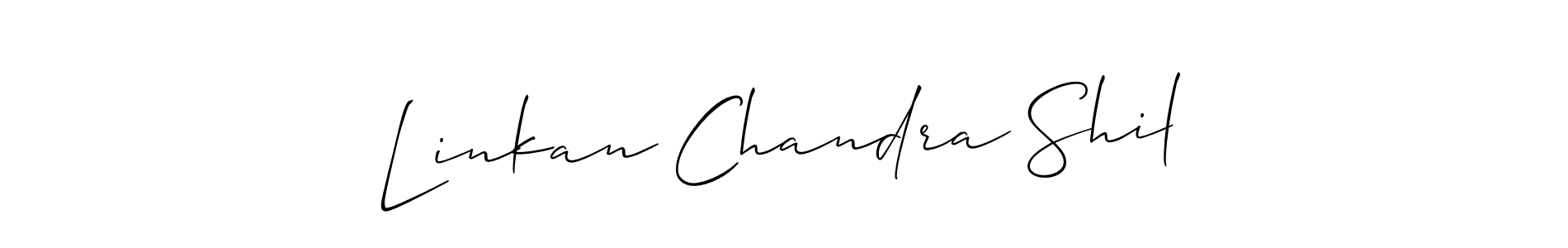 Also we have Linkan Chandra Shil name is the best signature style. Create professional handwritten signature collection using Allison_Script autograph style. Linkan Chandra Shil signature style 2 images and pictures png