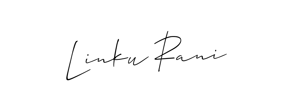 How to Draw Linku Rani signature style? Allison_Script is a latest design signature styles for name Linku Rani. Linku Rani signature style 2 images and pictures png