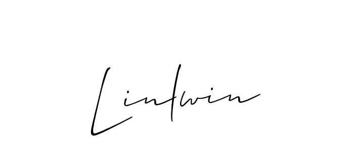 Best and Professional Signature Style for Linlwin. Allison_Script Best Signature Style Collection. Linlwin signature style 2 images and pictures png