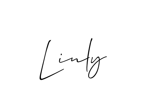 if you are searching for the best signature style for your name Linly. so please give up your signature search. here we have designed multiple signature styles  using Allison_Script. Linly signature style 2 images and pictures png