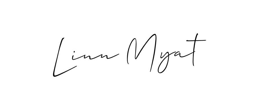 Make a beautiful signature design for name Linn Myat. Use this online signature maker to create a handwritten signature for free. Linn Myat signature style 2 images and pictures png