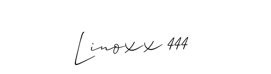 Linoxx 444  stylish signature style. Best Handwritten Sign (Allison_Script) for my name. Handwritten Signature Collection Ideas for my name Linoxx 444 . Linoxx 444  signature style 2 images and pictures png