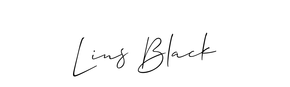 Also You can easily find your signature by using the search form. We will create Lins Black name handwritten signature images for you free of cost using Allison_Script sign style. Lins Black signature style 2 images and pictures png