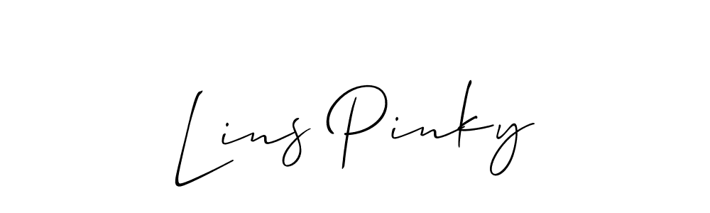 How to make Lins Pinky signature? Allison_Script is a professional autograph style. Create handwritten signature for Lins Pinky name. Lins Pinky signature style 2 images and pictures png