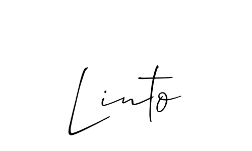 if you are searching for the best signature style for your name Linto. so please give up your signature search. here we have designed multiple signature styles  using Allison_Script. Linto signature style 2 images and pictures png