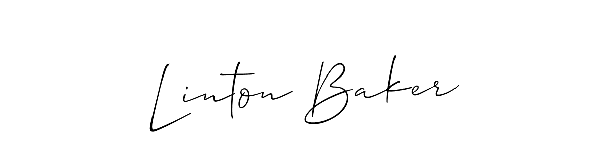 Also You can easily find your signature by using the search form. We will create Linton Baker name handwritten signature images for you free of cost using Allison_Script sign style. Linton Baker signature style 2 images and pictures png