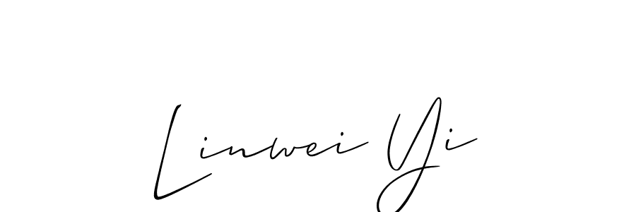 How to Draw Linwei Yi signature style? Allison_Script is a latest design signature styles for name Linwei Yi. Linwei Yi signature style 2 images and pictures png