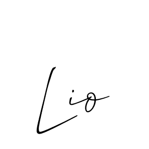 How to Draw Lio signature style? Allison_Script is a latest design signature styles for name Lio. Lio signature style 2 images and pictures png