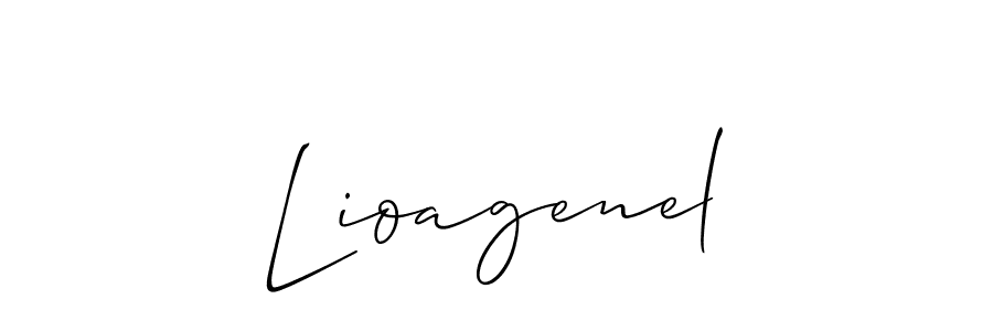 Best and Professional Signature Style for Lioagenel. Allison_Script Best Signature Style Collection. Lioagenel signature style 2 images and pictures png
