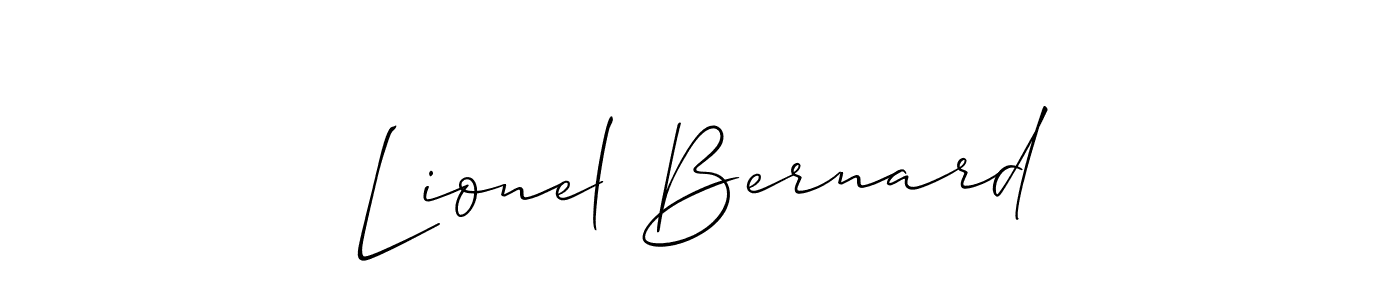 Make a beautiful signature design for name Lionel Bernard. With this signature (Allison_Script) style, you can create a handwritten signature for free. Lionel Bernard signature style 2 images and pictures png