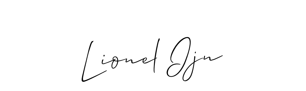 How to make Lionel Ijn signature? Allison_Script is a professional autograph style. Create handwritten signature for Lionel Ijn name. Lionel Ijn signature style 2 images and pictures png