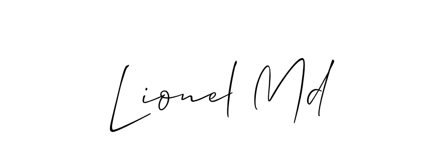 Design your own signature with our free online signature maker. With this signature software, you can create a handwritten (Allison_Script) signature for name Lionel Md. Lionel Md signature style 2 images and pictures png