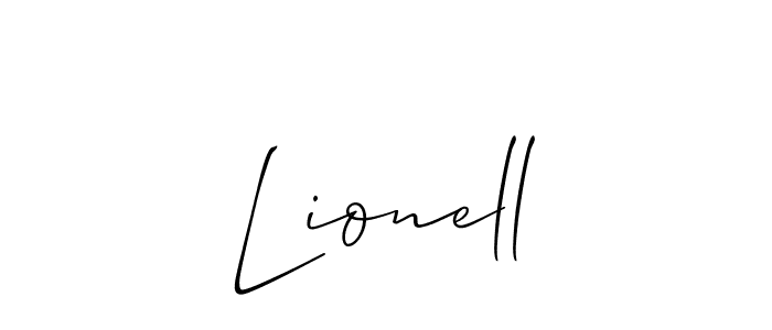 Design your own signature with our free online signature maker. With this signature software, you can create a handwritten (Allison_Script) signature for name Lionell. Lionell signature style 2 images and pictures png