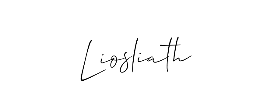 You can use this online signature creator to create a handwritten signature for the name Liosliath. This is the best online autograph maker. Liosliath signature style 2 images and pictures png