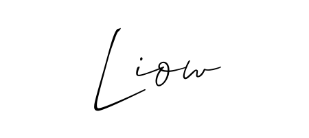 How to Draw Liow signature style? Allison_Script is a latest design signature styles for name Liow. Liow signature style 2 images and pictures png