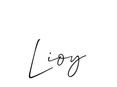 You should practise on your own different ways (Allison_Script) to write your name (Lioy) in signature. don't let someone else do it for you. Lioy signature style 2 images and pictures png