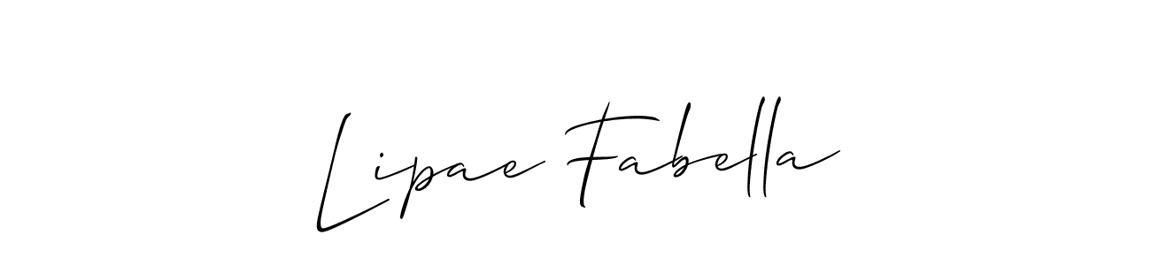 Check out images of Autograph of Lipae Fabella name. Actor Lipae Fabella Signature Style. Allison_Script is a professional sign style online. Lipae Fabella signature style 2 images and pictures png