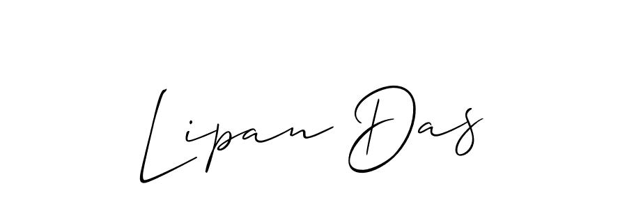 The best way (Allison_Script) to make a short signature is to pick only two or three words in your name. The name Lipan Das include a total of six letters. For converting this name. Lipan Das signature style 2 images and pictures png